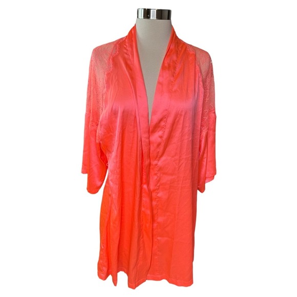 Victorias Secret Robe Womens Satin Lace Silky Intimate Extra Small - Picture 1 of 16